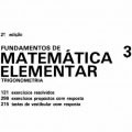 Livro Fundamentos da Matemática Elementar 3